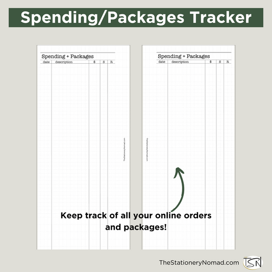 Spending/Packages Tracker