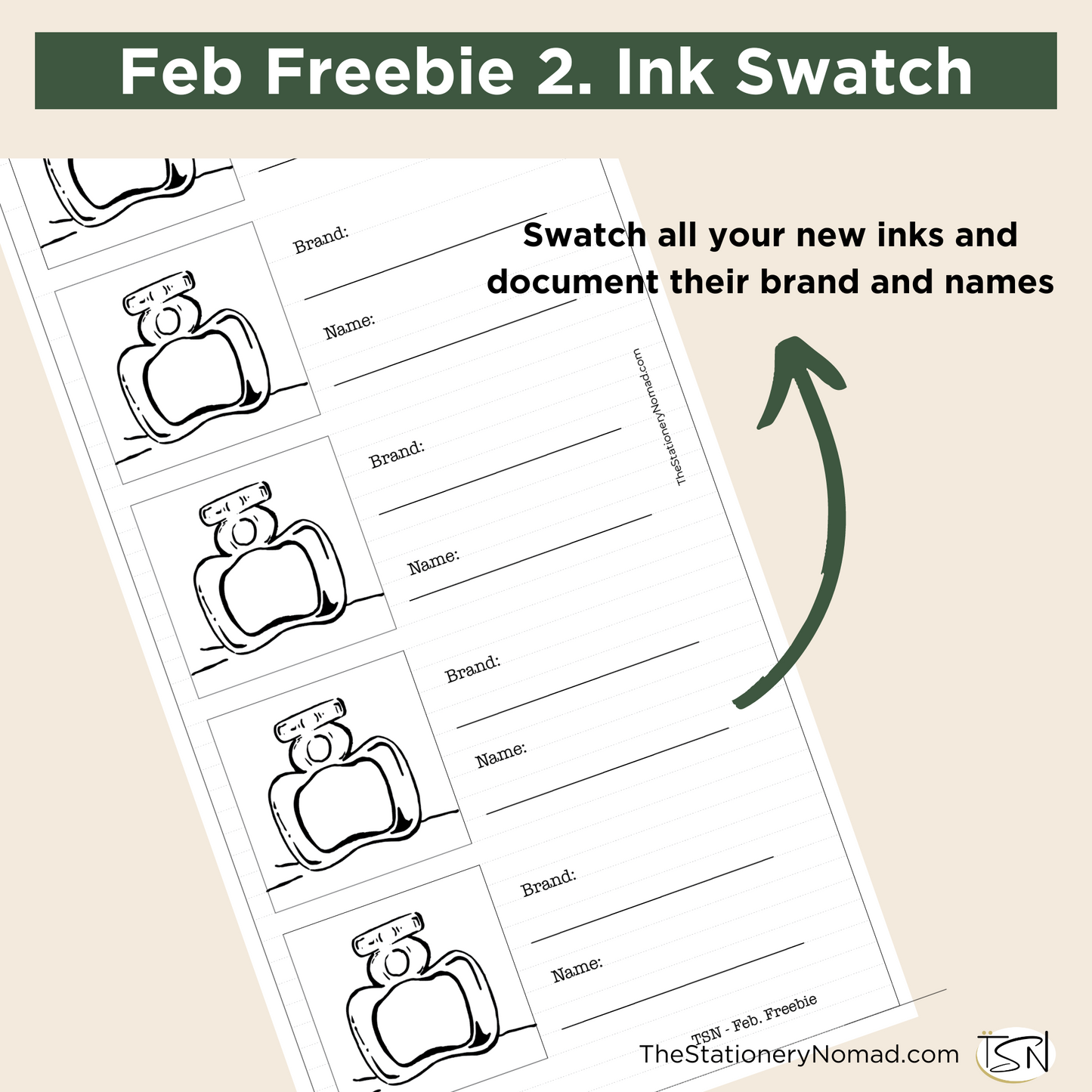 Feb Freebie - Ink Swatches